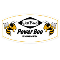 Vintage Karting West Bend Power Bee Kart Engines Bubble-free stickers