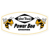 Vintage Karting West Bend Power Bee Kart Engines Bubble-free stickers