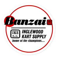 Vintage Karting Banzai IKS Kart Shop Bubble-free stickers