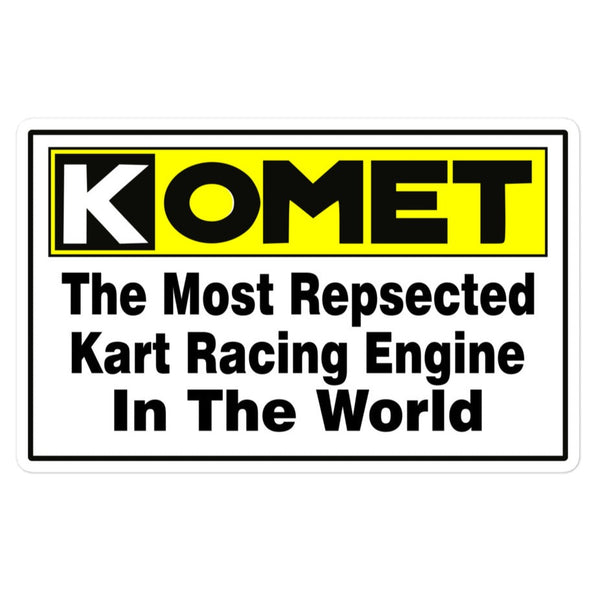 Vintage Karting Komet Most Respected Racing Engines Bubble-free stickers