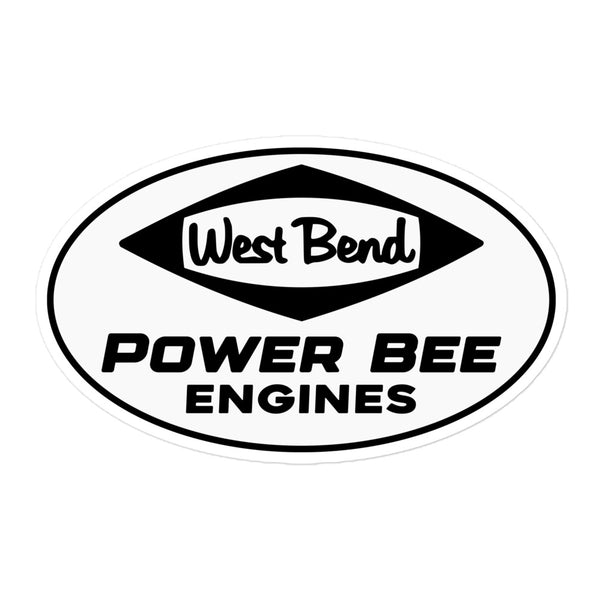 Vintage Karting West Bend Power Bee Kart Engine Bubble-free stickers