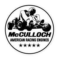 Vintage Karting McCulloch Sprint Kart Engines Bubble-free stickers