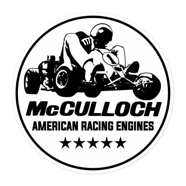 Vintage Karting McCulloch Sprint Kart Engines Bubble-free stickers