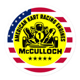 Vintage Karting McCulloch Kart Racing Engines Bubble-free stickers