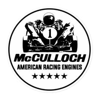 Vintage Karting McCulloch Enduro Racing Engines Bubble-free stickers