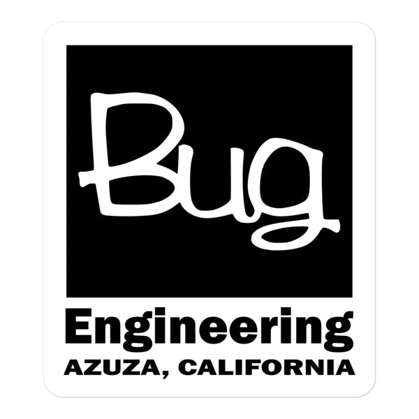 Vintage Karting BUG Engineering Azuza California Bubble-free stickers