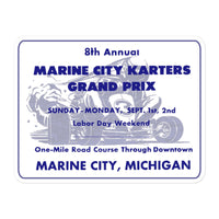 Vintage Karting Marine City MI Gtand Prix Bubble-free Stickers
