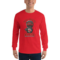 Vintage Karting Parilla World Champion Kart Engines Men’s Long Sleeve Shirt