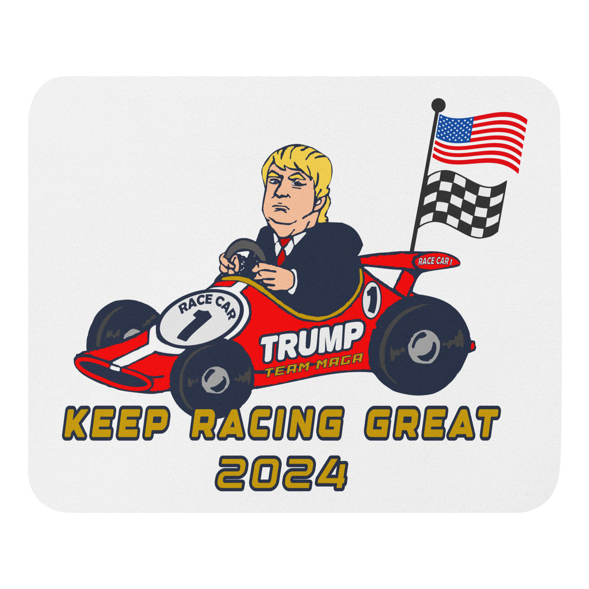 Trump Racecar #1 Team MAGA