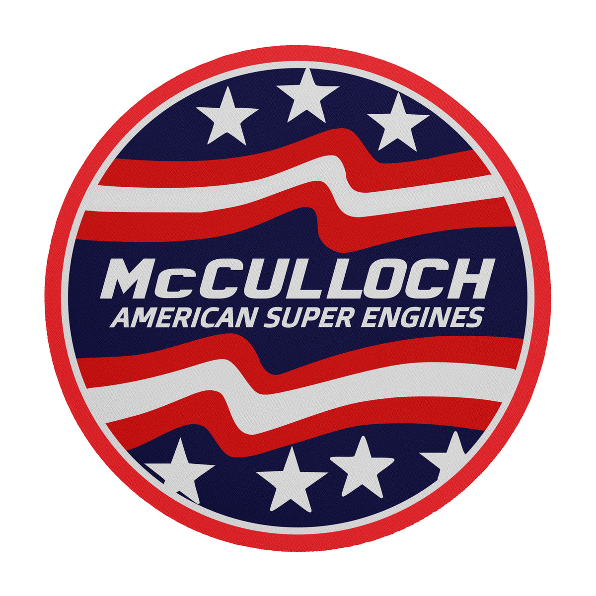 Vintage Karting McCulloch American Super Engines Round Mouse Pad – Kart ...