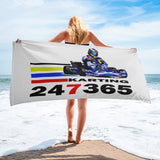 Kart Racing Karting 24_7_ 365 Beach Towel