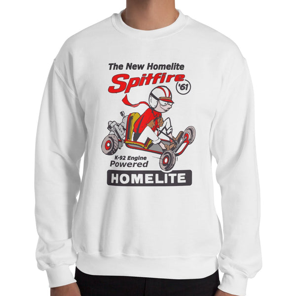 Vintage Karting Homelite Spitfire K-92 Motor Powered Go Kart Premium Unisex Sweatshirt