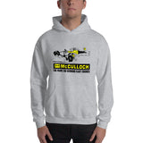 Vintage Karting McCulloch Racing Engine Cartoon Hooded Sweatshirt