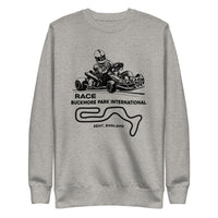 Vintage Karting Race Buckmore Park Kent England Unisex Premium Sweatshirt