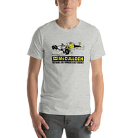 Vintage Karting McCulloch Racing Engines Cartoon Premium Short-Sleeve Unisex T-Shirt