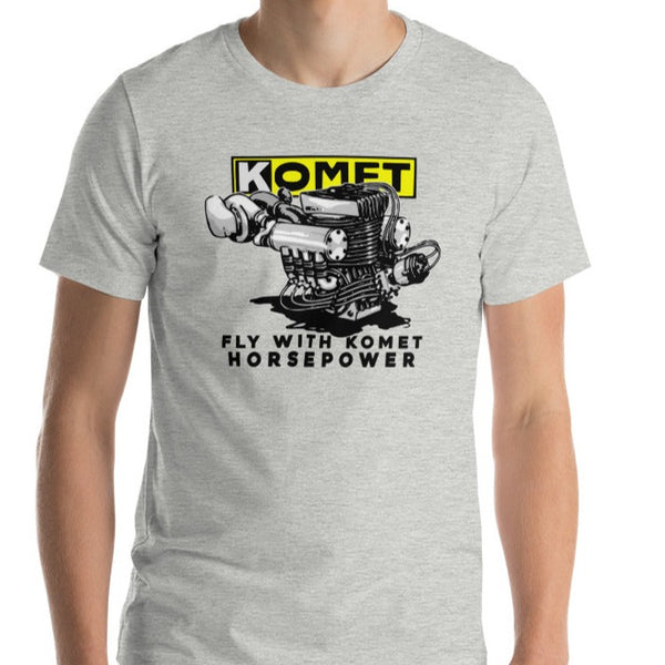 Vintage Karting Fly with Komet Horsepower Unisex T-shirt