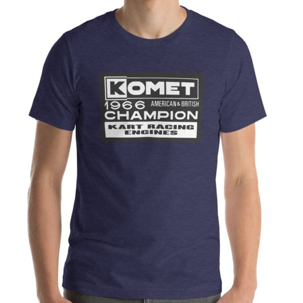 Vintage Karting Komet 1966 American & British Racing Engine Champion Premium Short-Sleeve Unisex T-Shirt