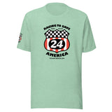 Racing to Save America Shield Team MAGA 24 Unisex T-shirt