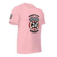 Racing to Save America Shield '24 Team MAGA Racers 4 Trump Unisex T-shirt