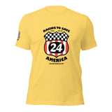 Racing to Save America Shield '24 Team MAGA Racers 4 Trump Unisex T-shirt