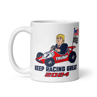 Trump Inspired Keep Racing Great 2024 Coffee Mug
