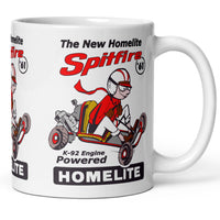 Vintage Karting Homelite Spitfire K-92 Motor Powered Go Kart Coffee Mug