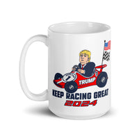 Trump Inspired Keep Racing Great 2024 Coffee Mug