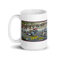 Vintage Karting Kyle Adkins "California Flash" Wins at Barnesville 1975 Coffee Mug