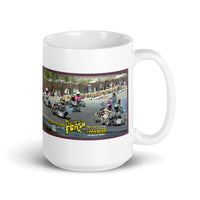 Vintage Karting Kyle Adkins "California Flash" Wins at Barnesville 1975 Coffee Mug