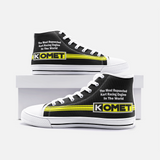 Vintage Karting Komet "Most Respected Engines" Unisex High Top Canvas Shoes