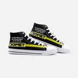 Vintage Karting Komet "Most Respected Engines" Unisex High Top Canvas Shoes
