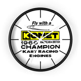 Vintage Karting 1966 Komet American & British Champions Wall Clock