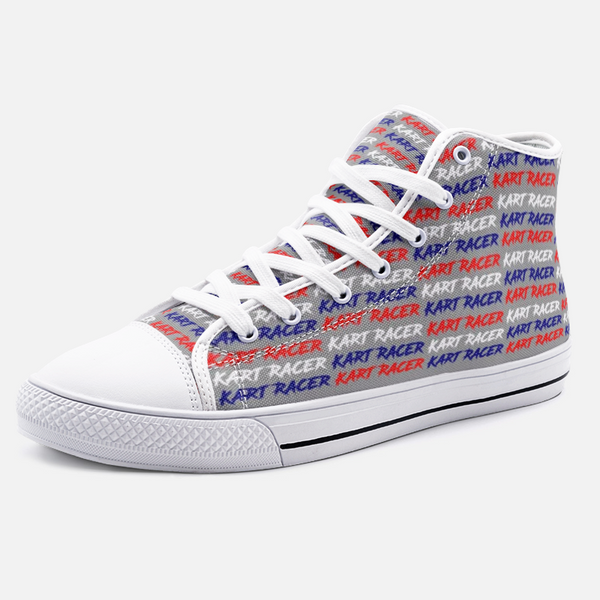 Kart Racer Unisex High Top Canvas Shoes