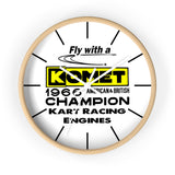 Vintage Karting 1966 Komet American & British Champions Wall Clock
