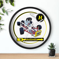 Vintage Karting Hewland Arrow Kart Engine on Emmick Kart Wall Clock