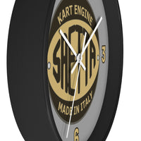 Vintage Karting Saetta Kart Engine Badge Wall Clock