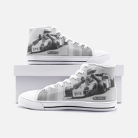 Vintage Karting Hartman Enduro B&W Unisex High Top Canvas Shoes
