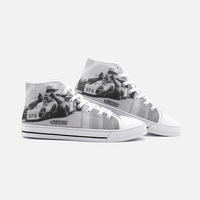 Vintage Karting Hartman Enduro B&W Unisex High Top Canvas Shoes