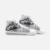 Vintage Karting Hartman Enduro B&W Unisex High Top Canvas Shoes