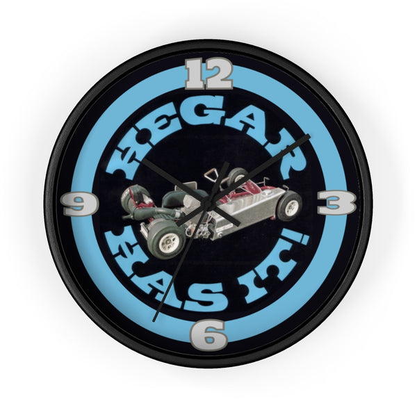 Vintage Karting "Hegar Has It" Wall Clock