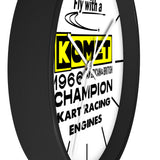 Vintage Karting 1966 Komet American & British Champions Wall Clock