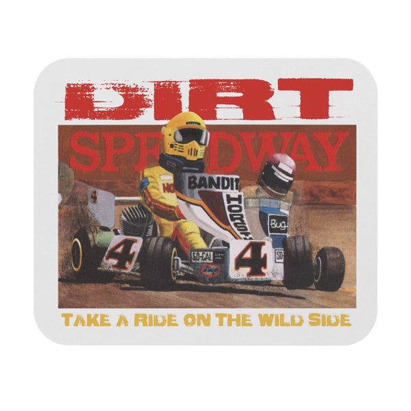 Vintage Karting Dirt Speedway Racing Mouse Pad
