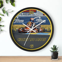 Kart Racing Circuit Du Mans Kart #203 Wall Clock