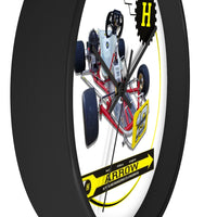 Vintage Karting Hewland Arrow Kart Engine on Emmick Kart Wall Clock
