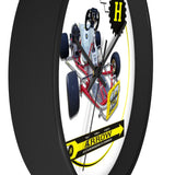 Vintage Karting Hewland Arrow Kart Engine on Emmick Kart Wall Clock