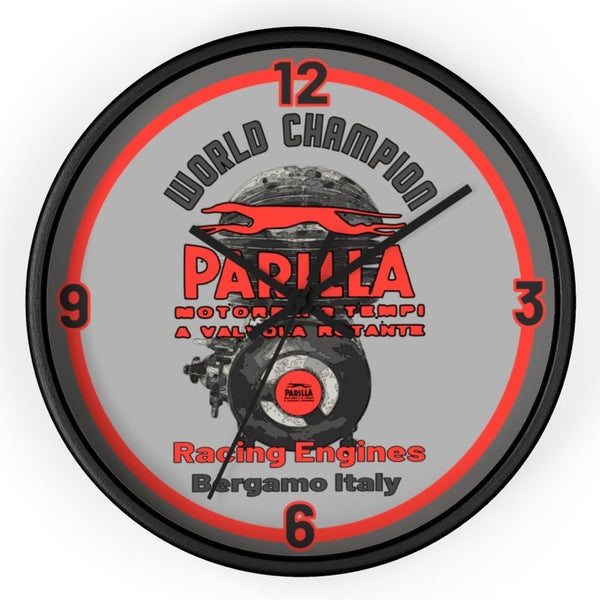 Vintage Karting Parilla Racing Engines Bergamo, Italy Wall Clock