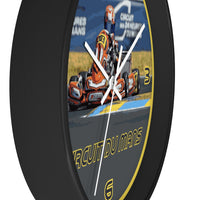Kart Racing Circuit Du Mans Kart #203 Wall Clock