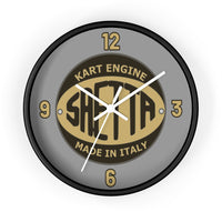 Vintage Karting Saetta Kart Engine Badge Wall Clock