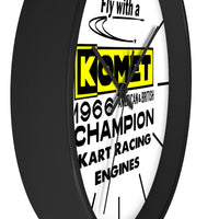Vintage Karting 1966 Komet American & British Champions Wall Clock