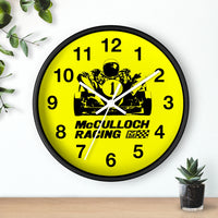 Vintage Karting McCulloch Twin Engine Enduro Wall Clock